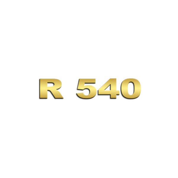 Aplique Inox Potência - Para Scania NTG R540 - Dourado