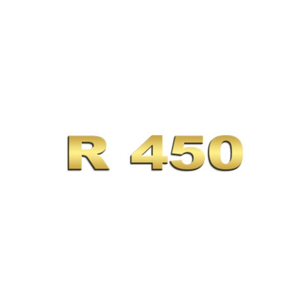 Aplique Inox Potência - Para NTG R450 - Dourado