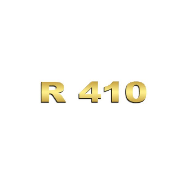 Aplique Inox Dourado Potência - Para Scania NTG R410
