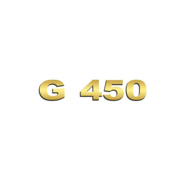 Aplique Inox Potência - Para Scania NTG G450 - Dourado