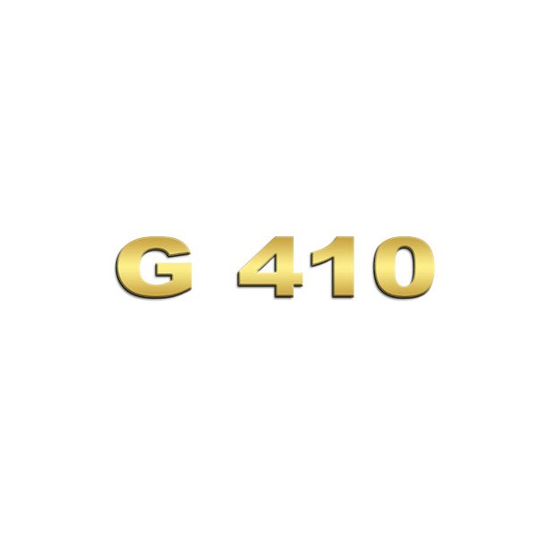 Aplique Inox Potência - Para Scania NTG G410 - Dourado