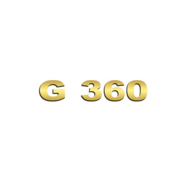 Aplique Inox Dourado Potência - Para Scania NTG G360