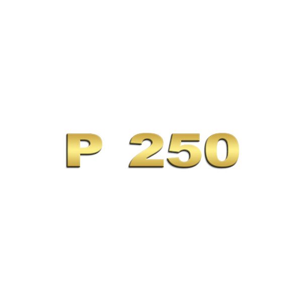 Aplique Inox Dourado Potência - Para Scania NTG P250