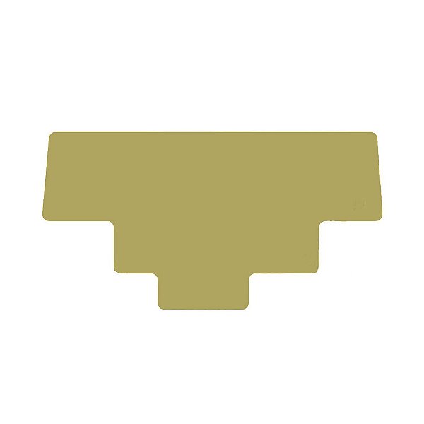 Aplique Liso Caixa Bateria Para SC S4 S5 Dourado