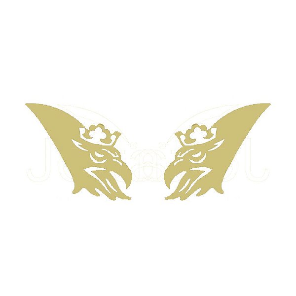 Aplique Moldura Grifão Curto Maçaneta Para SC P 2009 Dourado