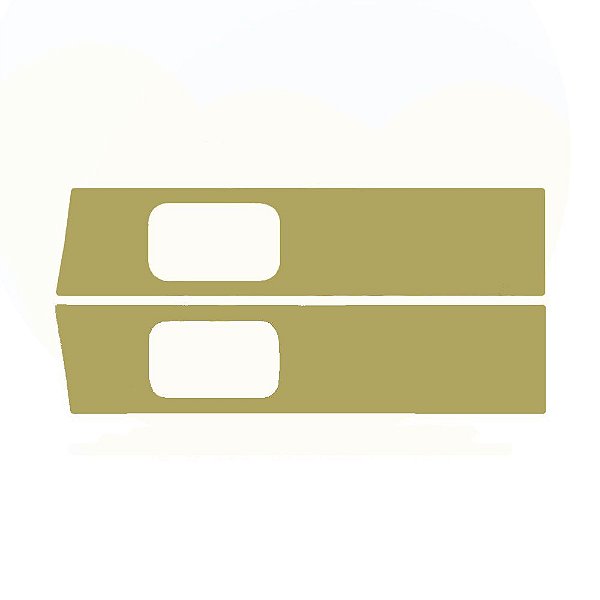 Aplique Estribo Para Scania S4 2000 2001 Dourado