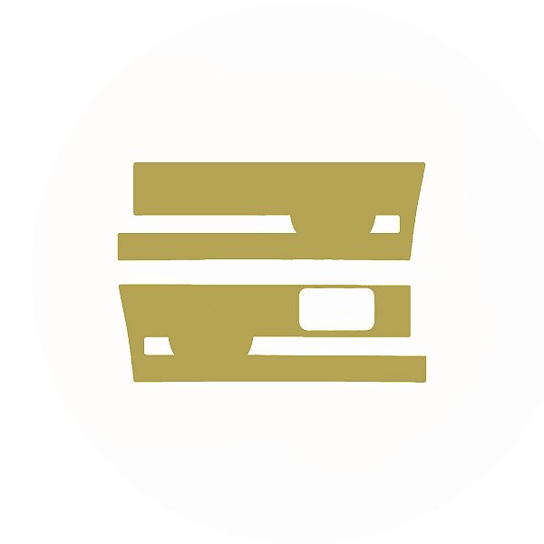 Aplique Estribo Para Scania 2008 a 2013 Dourado
