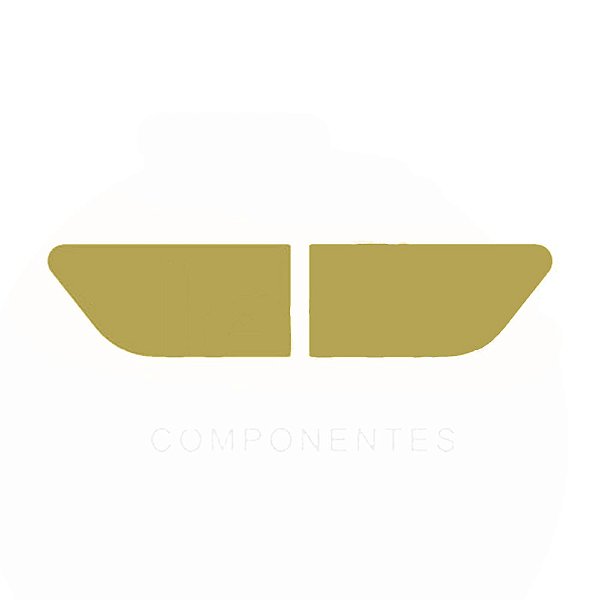 Aplique Para Lama Traseiro Cabine Para Scania 2007 Dourado