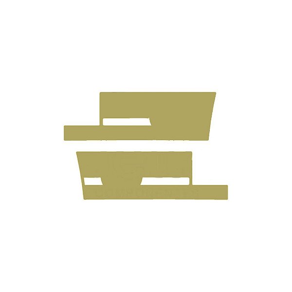 Par Aplique Estribo Para Griffin Edition Dourado
