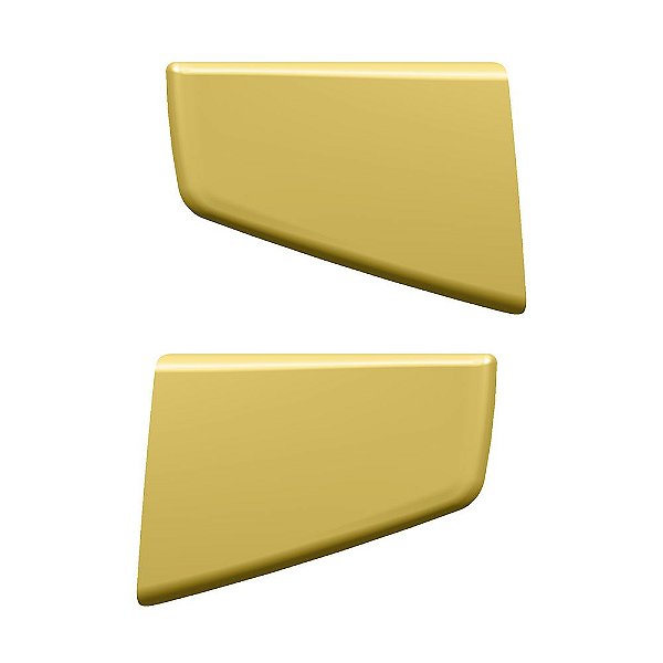 Par Aplique Tela Grade Superior Para SC S5 Dourado