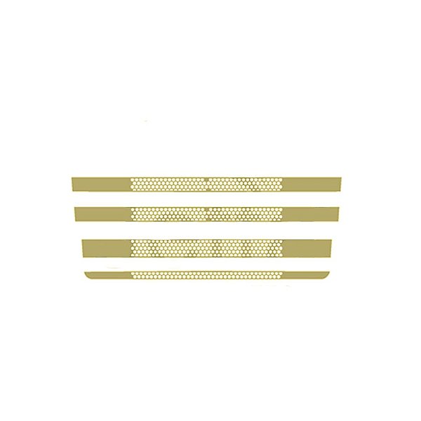 Aplique Mascara Grade Para Scania R S5 Dourado Jogo