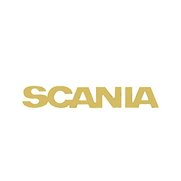 Letreiro Traseiro Cabine Para Scania S NTG Teto Alto Dourado