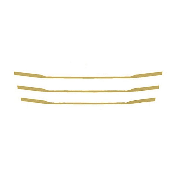 Aplique Mascara Estreita Grade Para Scania NTG P/G Dourada