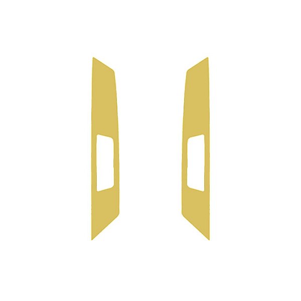 Par Aplique Retrovisor Para Volvo New FH Dourado