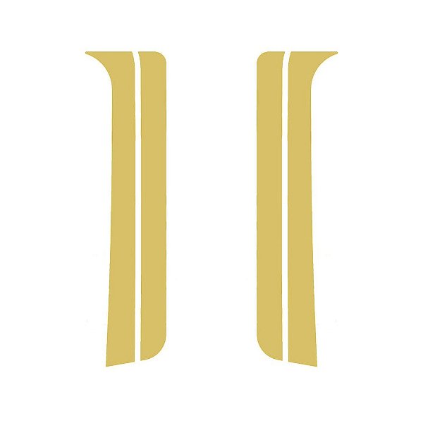 Coluna Porta Lisa Para Accelo - Dourado - Conjunto