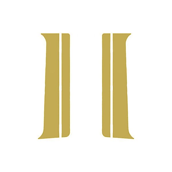 Conjunto Coluna Porta Lisa Para Mercedes-Benz Actros Dourado