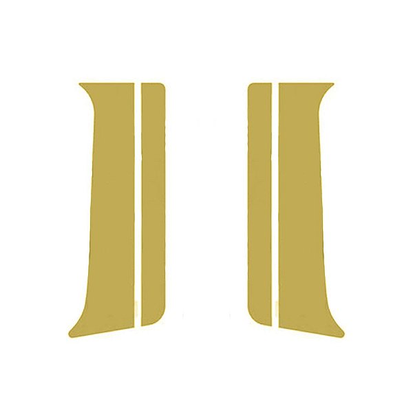Coluna Porta Lisa Para Mercedes-Benz Atego Dourado Conjunto