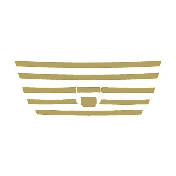 Aplique Interno Grade Frontal Para Daf XF Dourado - Conjunto
