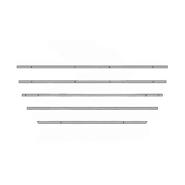Conjunto Aplique Grade Inferior Para Daf XF Espelhada