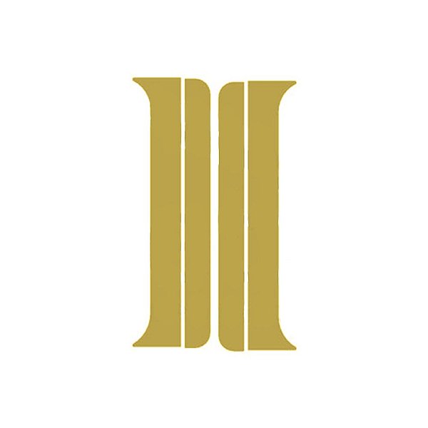 Coluna Porta Para Man Dourado Conjunto