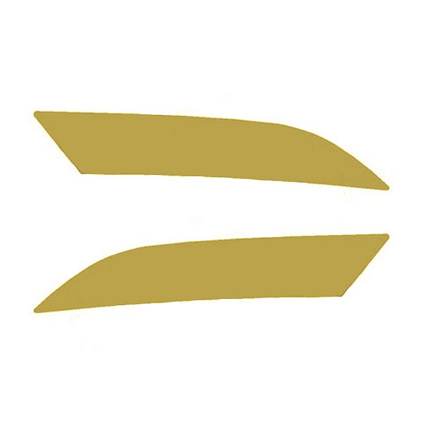 Aplique Canto Inferior Porta Para Daf XF Dourado Par