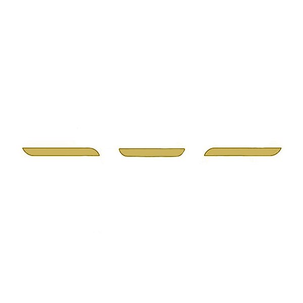 Jogo Aplique Pega Mão Grade Para Daf XF Dourado