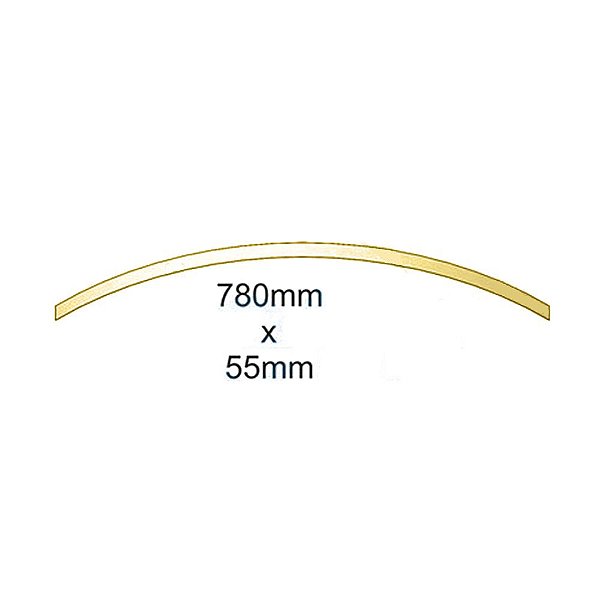 Aplique Para Lama Para NTG 780x55 Largo Dourado