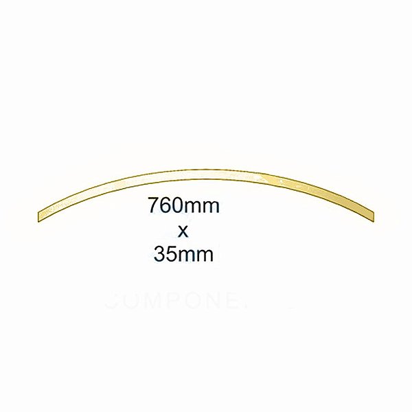 Aplique Para Lama Para NTG 760x35 Estreito Dourado