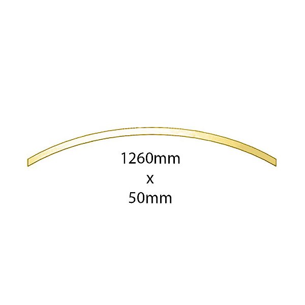 Aplique Para Lama Para Scania 1260x50mm - Dourado