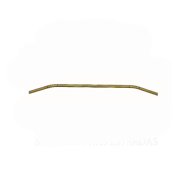 Aplique Para Lama Tração Para Scania 1260x35mm Dourado
