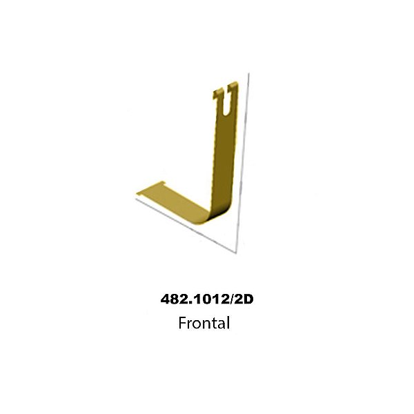 Aplique Cinta Tanque 80mm Abertura p NTG - Frontal Dourado