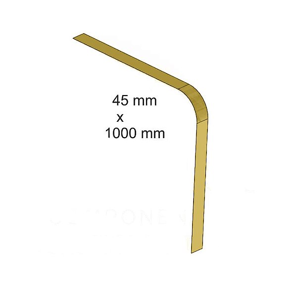 Aplique Cinta 45x1000 p Mercedes 1935/1938 Tanque Dourado