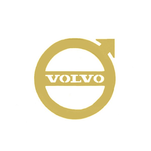 Aplique Decorativo Para Volvo Dourado