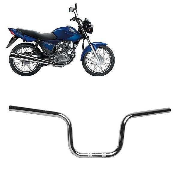 Guidão Cg Titan Es 2002 2003 2004 2005 2006 2007 Cromado