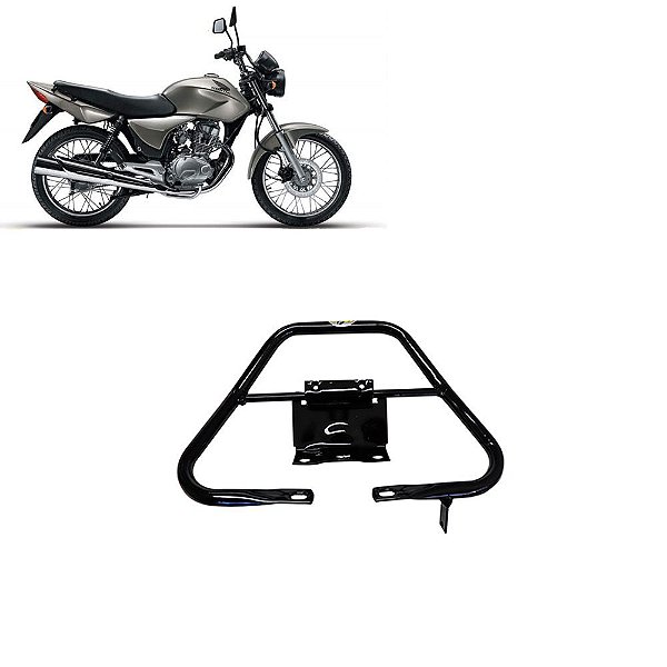 Alça Traseira Cg Fan 2000 2001 2002 2003 2004 2005 Preto