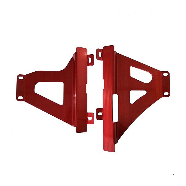 Protetor Radiador CRF 450 RX 2018 2019 2020 Lateral Vermelho