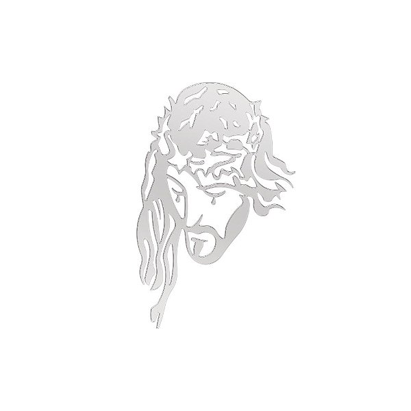 Acabamento de Inox Cristo 517 x 385mm - Lado Esquerdo