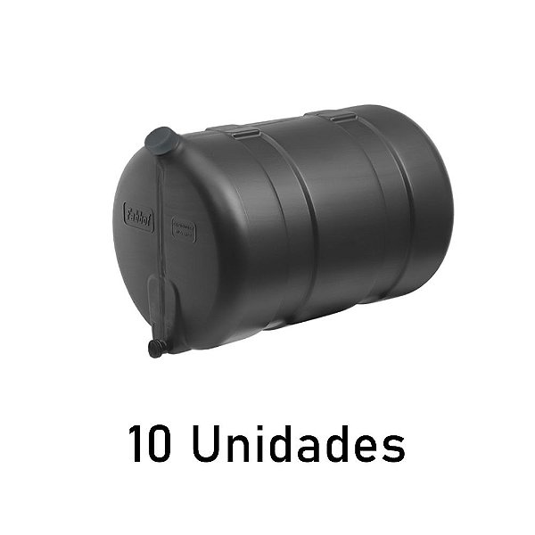 Corote Barrica Água Plástica 16 Litros Preta - 10 Unidades