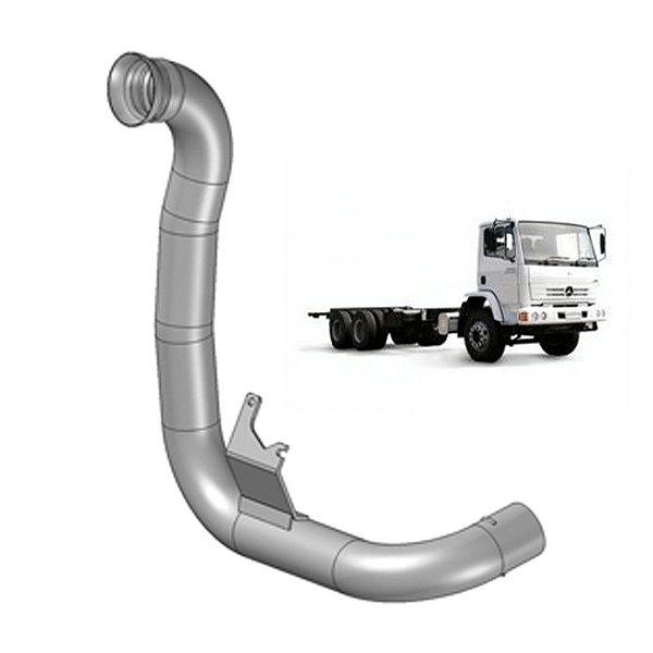 Tubo Saída Motor para MB 1728 2423K - Euro 3 - 3.1/2"