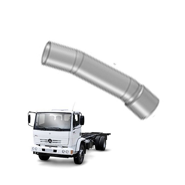 Tubo Saída Intermediário 3" p MB 1318 1718 até 2011 - Euro 3
