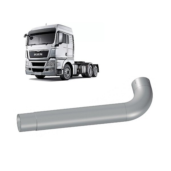 Tubo Entrada Catalisador 4.1/2” p MAN TGX até 2016 - Euro 5