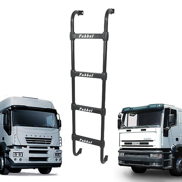 Escada Stralis/Eurotech 4 Degraus Preto 1480mm Original