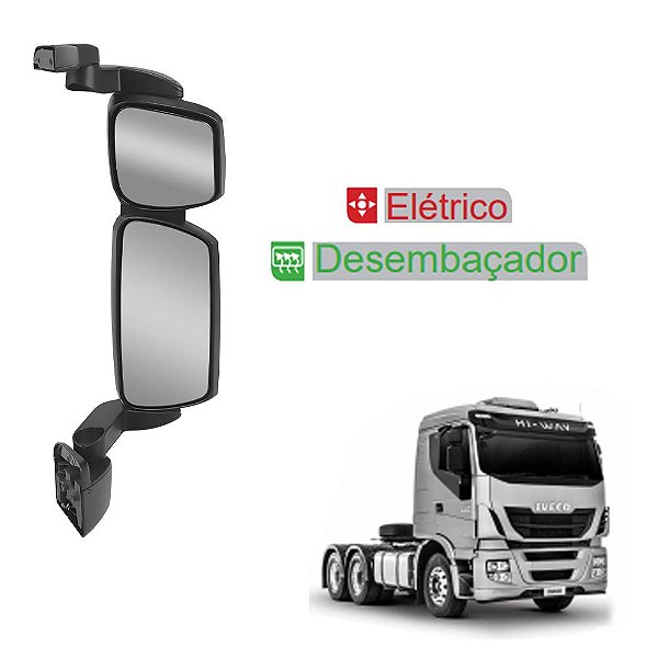 Retrovisor Compatível com Hi-Way c Desembaçador Elétrico LD