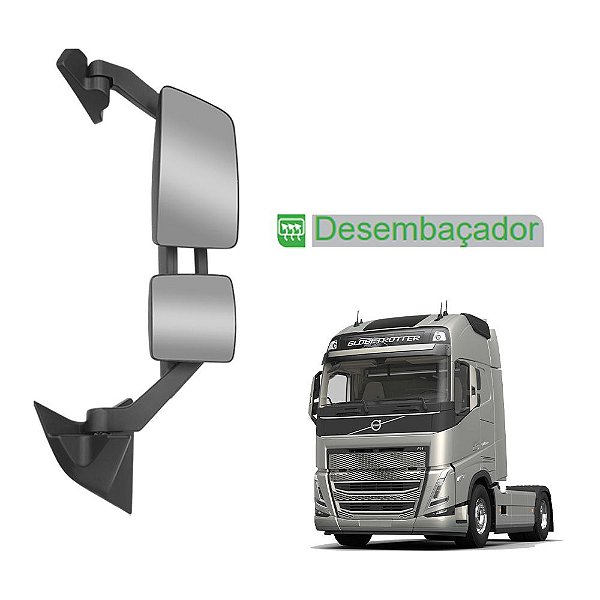 Conjunto Retrovisor p Volvo FH 2015 a 2021 c Desembaçador LD