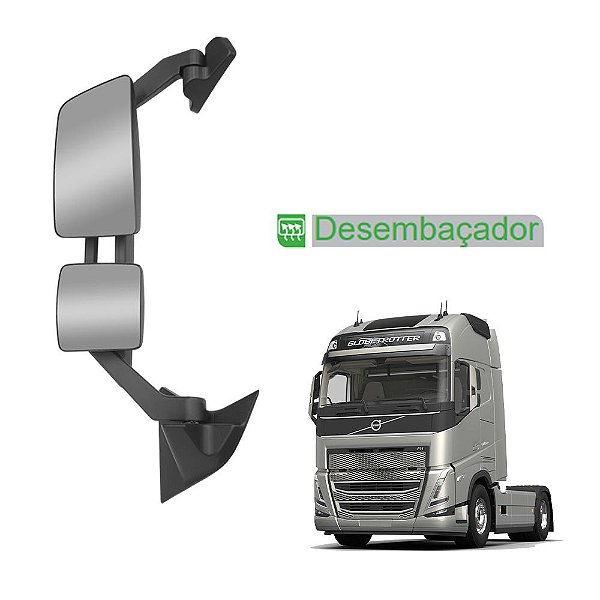 Conjunto Espelho LE pVolvo FH 2015 até 2021 c Desembaçador