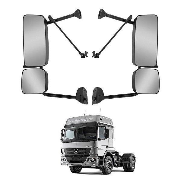 Retrovisor c Auxiliar Compatível c Mercedes Axor Atego LD LE