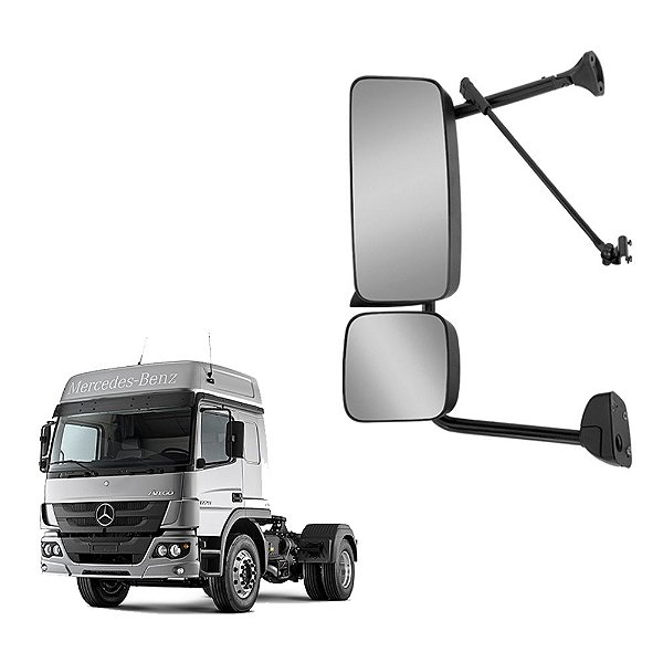 Espelho c Auxiliar para MB Atego 2014/2021 s Desembaçador LE