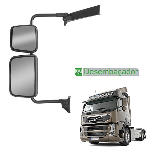 Espelho c Auxiliar Volvo VM 2006 em Diante c Desembaçador LE