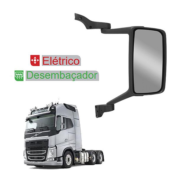 Espelho Retrovisor p Volvo FH FM c Desembaçador Elétrico LD