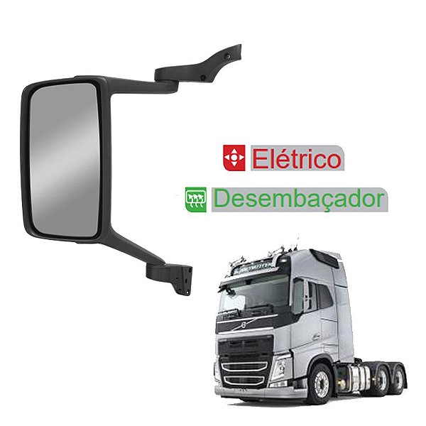 Espelho Retrovisor p Volvo FH FM c Desembaçador Elétrico LE